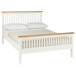 Bentley Designs - Atlanta 2-Tone Painted Bed, Double - Atlanta Two Tone Double Bed features simple clean lines and a timeless style. The range is available in two tone options, to suit any taste. Also manufactured with intricate craftsmanship to the highest standards so you know you are getting a quality product.