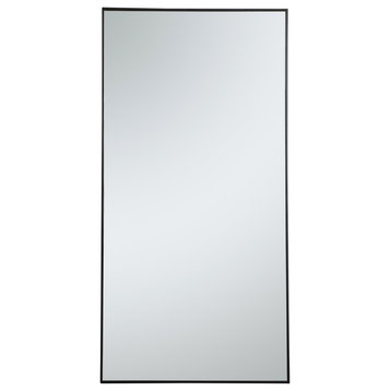 Elegant MR43672BK Metal Frame Rectangle Mirror 36", Black