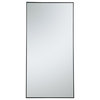 Elegant MR43672BK Metal Frame Rectangle Mirror 36", Black