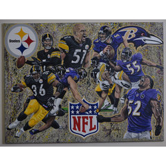 NFL Baltimore Ravens 1999 uniform original art – Heritage Sports Art