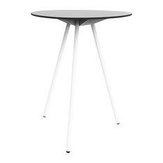 A-Lowha High Table, Grey, White Frame