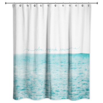 Relax, Refresh, Renew 71x74 Shower Curtain