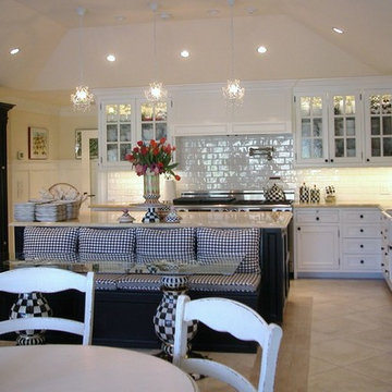 Kitchen with Vaulted Ceiling