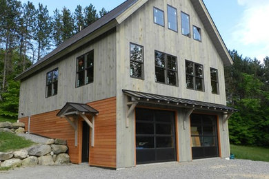 Example of a trendy home design design in Burlington