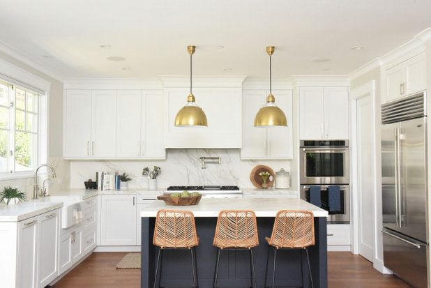 Transitional Kitchen by Manning Construction