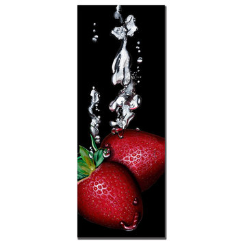 'Strawberry Splash' Canvas Art by Roderick Stevens