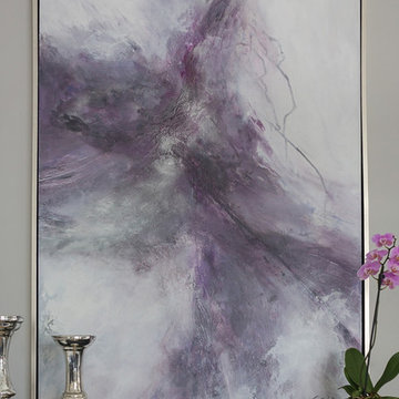 Lilac and Grey Living Room