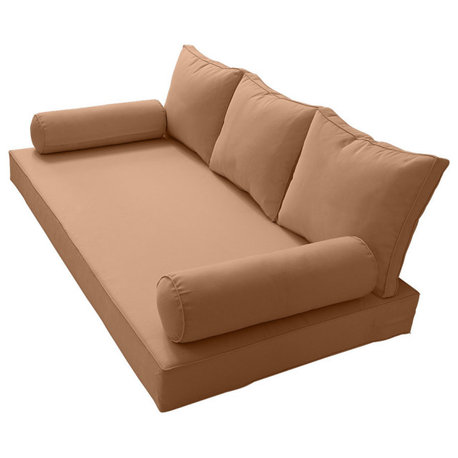 S3 Twin Size 6PC Pipe Daybed Mattress Cushion Bolster Pillow Complete Set AD104