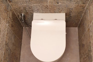 Idée de décoration pour un WC et toilettes design.