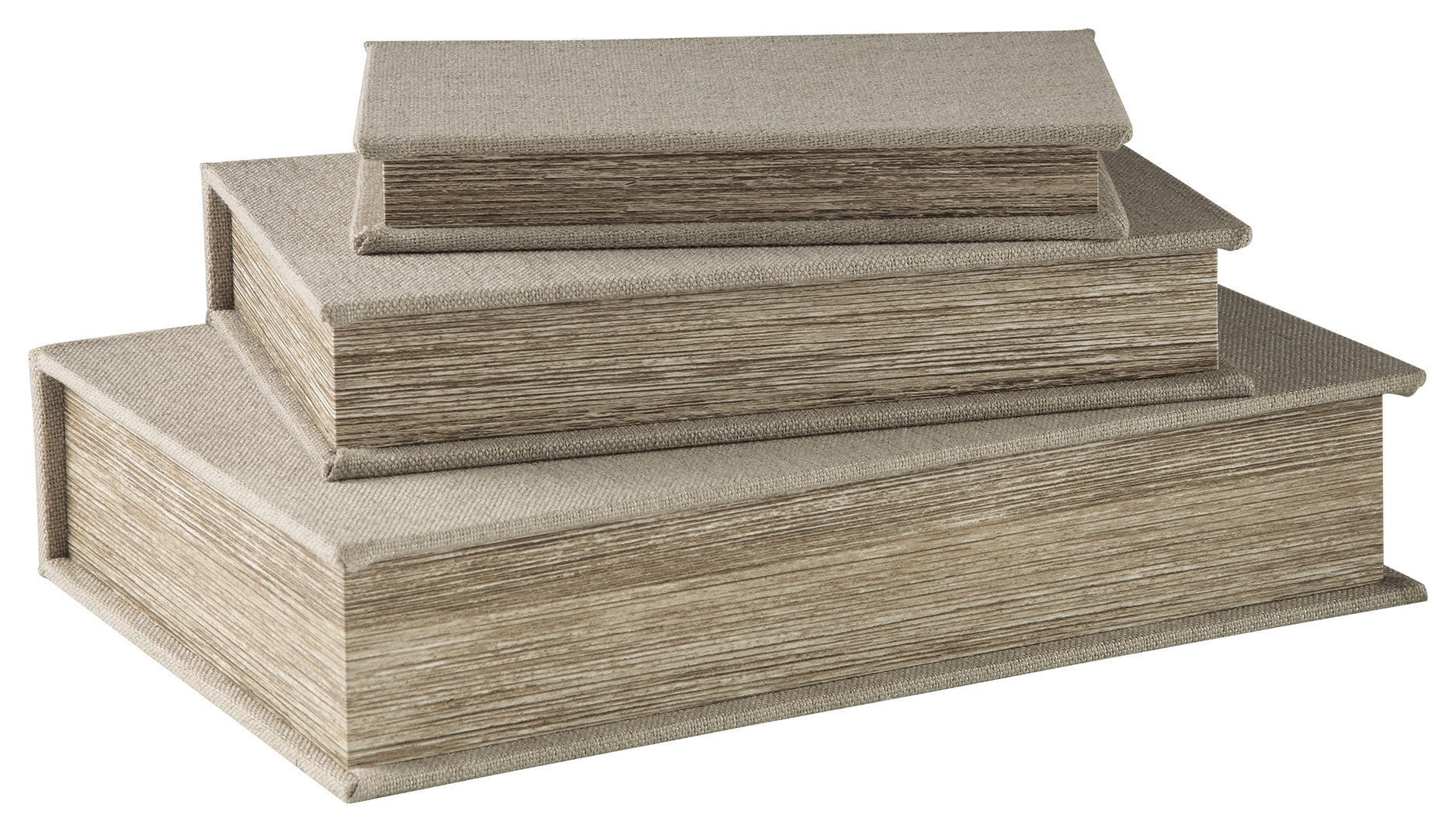 Jolina Linen Box, Set of 3 - Eclectic - Decorative Boxes - by Ashley ...