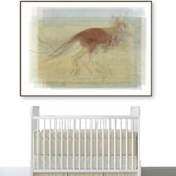 Hopping Kangaroo Artwork - Fine Art Prints
