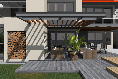 Example of a trendy home design design in Other