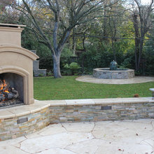 Backyard fireplace ideas