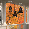 Wrought Iron Haunted House Decoration Hanging Silhouette