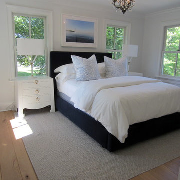 AMAGANSETT: WIDE PLANK CHARACTER WHITE OAK INSTALLED/FINISHED W BONA TRAFFIC HD