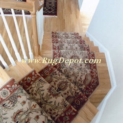 Pie Shaped Stairs - Carpet Tiles