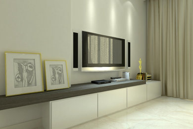 Example of a minimalist home design design in Other