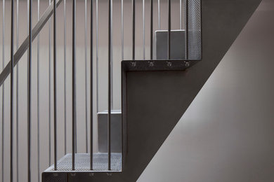 Design ideas for a small contemporary staircase in London.