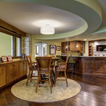 Basement Game Table and Bar