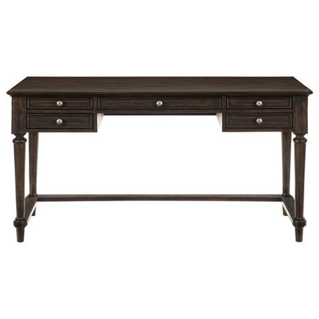 Lexicon Cardano Wood Writing Desk in Driftwood Charcoal