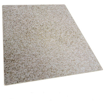 Carolina Shag Indoor Area Rug Carpet Collection, White Sand, 7x9