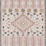 Momeni - Momeni Tahoe Hand Tufted Transitional Area Rug Multi 5' X 8' - Southwestern motifs get a modern edge in the graphic design elements of this decorative area rug. Available in a stunning array of tribal patterns, each floorcovering features a geometric repeat inspired by iconic tribal prints. Diamonds, crosses, medallions and stars form repeating stripes and intricate linework while tassels at the top and bottom of the rug accentuate the exotic vibe of the with a fun, fringed border. Exceptional in style and composition, each rug is hand hooked from natural wool threads.