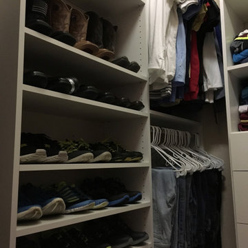 Settling into a brand new closet design