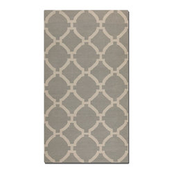 Modern Lattice Area Rug-Gray - Area Rugs