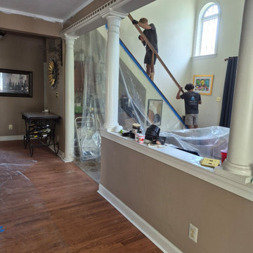 New Hope Kitchen Painting Railings Trim