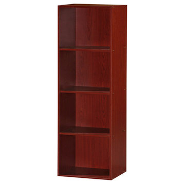 4-Shelf Bookcase, Mahogany