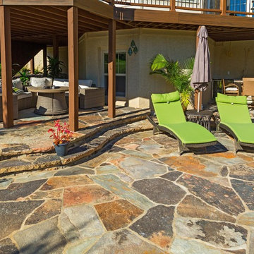 Wet-Laid Irregular Flagstone Patio