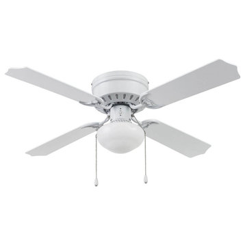 Prominence Home Cherry Hill Low Profile Ceiling Fan with Light, 42 inch