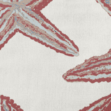 20x20" Starfish Constellation Nautical Decorative Indoor Pillow, Ligonberry Red
