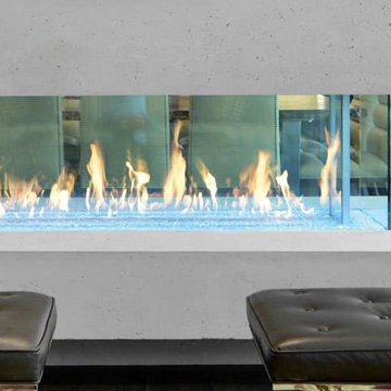 Modern Linear Fireplace-Western Fireplace Supply