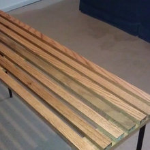 First DIY project! Homemade console table