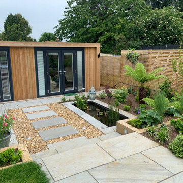 Contemporary family garden