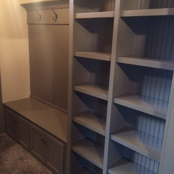 Mud Room with Book Shelves