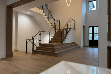 Inspiration for a modern staircase remodel in DC Metro