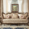 Traditional Style Met Luxury Perfect Brown Chenille Fabric Sofa