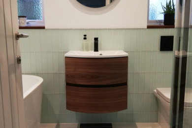 Design ideas for a modern bathroom in Sussex.