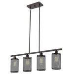 Eglo Lighting - Eglo Lighting 203474A Verona - 4-Light Linear Pendant - Brushed Nickel - Metal C - Eglo's Verona series create edgy styling with useVerona 4-Light Linea Oil Rubbed Bronze *UL Approved: YES Energy Star Qualified: n/a ADA Certified: n/a  *Number of Lights: 4-*Wattage:60w E26 Medium Base bulb(s) *Bulb Included:No *Bulb Type:E26 Medium Base *Finish Type:Oil Rubbed Bronze