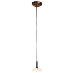 Access Lighting - Access Lighting 96918-0-BRZ/OPL Omega - One Light Pendant - Canopy Included: TRUE  Shade InOmega One Light Pend Bronze Opal Glass *UL Approved: YES Energy Star Qualified: n/a ADA Certified: n/a  *Number of Lights: Lamp: 1-*Wattage:35w Bi-Pin Halogen bulb(s) *Bulb Included:Yes *Bulb Type:Bi-Pin Halogen *Finish Type:Bronze