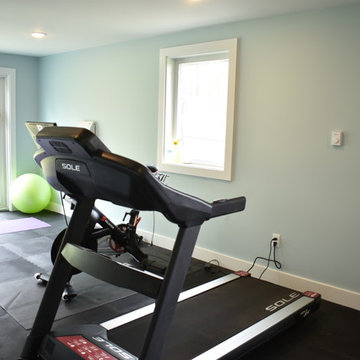 Garage Transformation to Workout Area