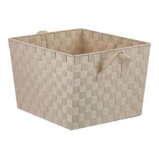 Plastic Rattan Storage Box Basket Organizer Large, ba426