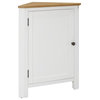 Vidaxl Corner Cabinet 23.2"x14.2"x31.5" Solid Oak Wood