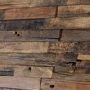 Timber 11.81"x23.62" Wood Mosaic Tile, Brown Beige