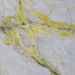 Calacatta Green Marble Marble Slab - Kitchen Countertops