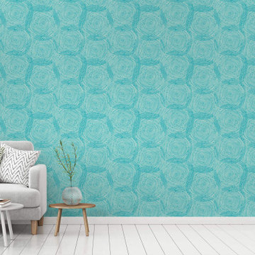 Turquoise Spirals