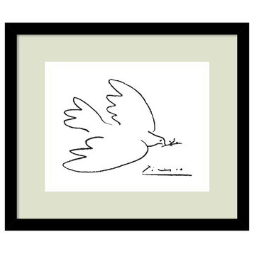 Framed Wall Art Print Dove of Peace by Pablo Picasso 15x13