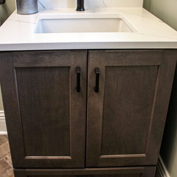 Combination Laundry Room and Powder Room